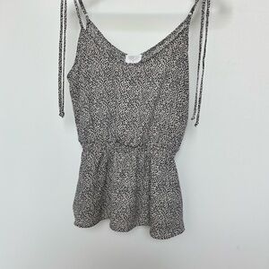 Sienna Sky Black and White Patterned Camisole, size XS